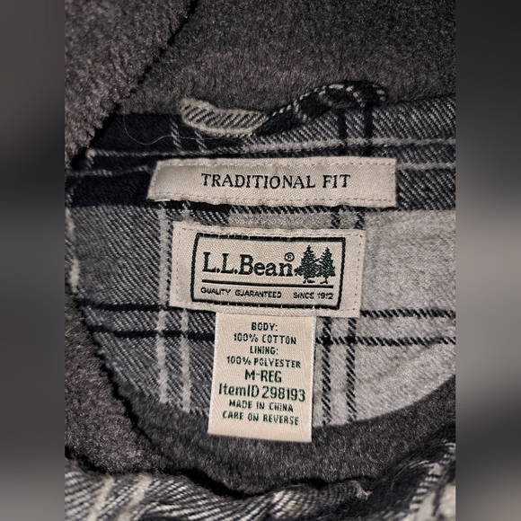 LL Bean lined plaid jacket - Picture 7 of 13